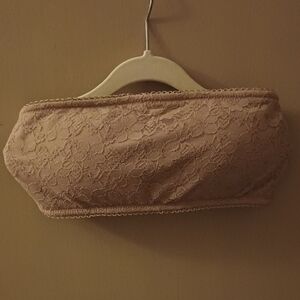 Elegant Lace Tan Clutch